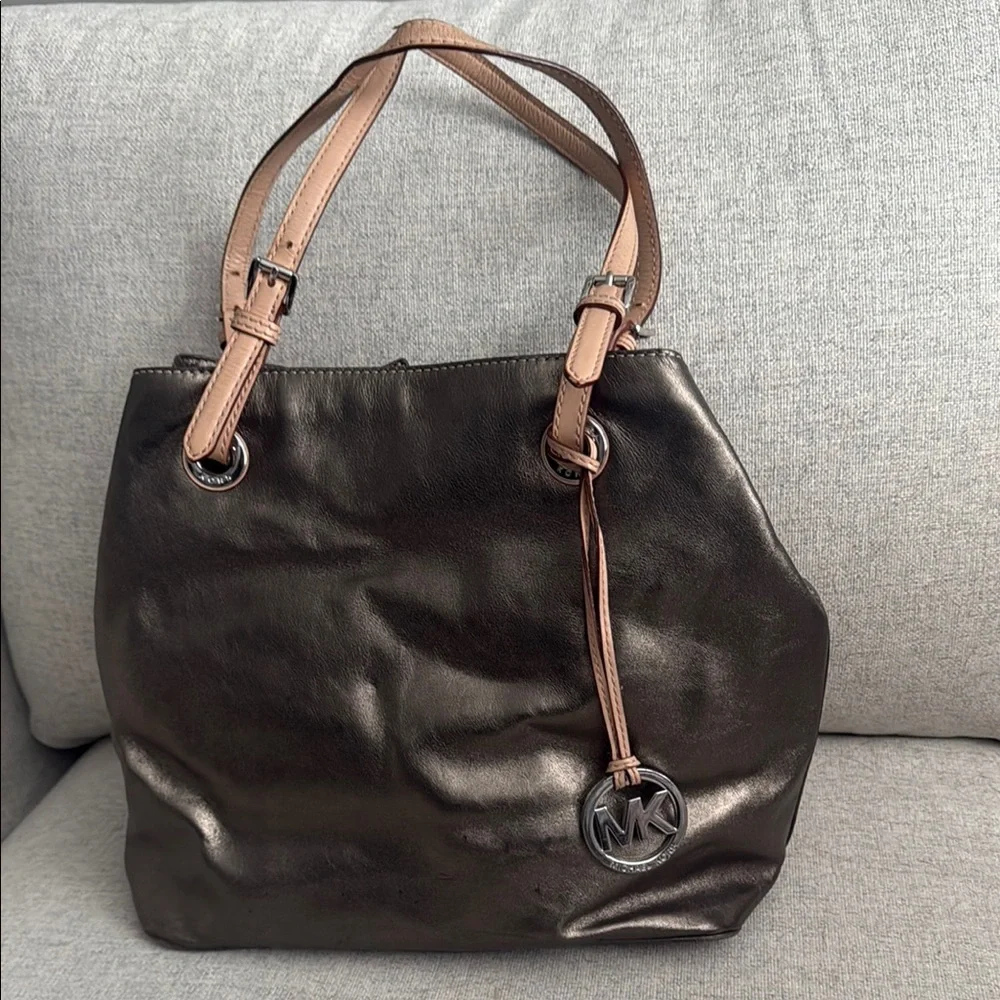 Michael Kors Bronze and Tan Women's Bag